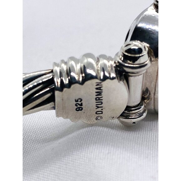 David Yurman Hinge Watch Case Bangle Bracelet 925 585 14k 6.5" - Picture 8 of 9